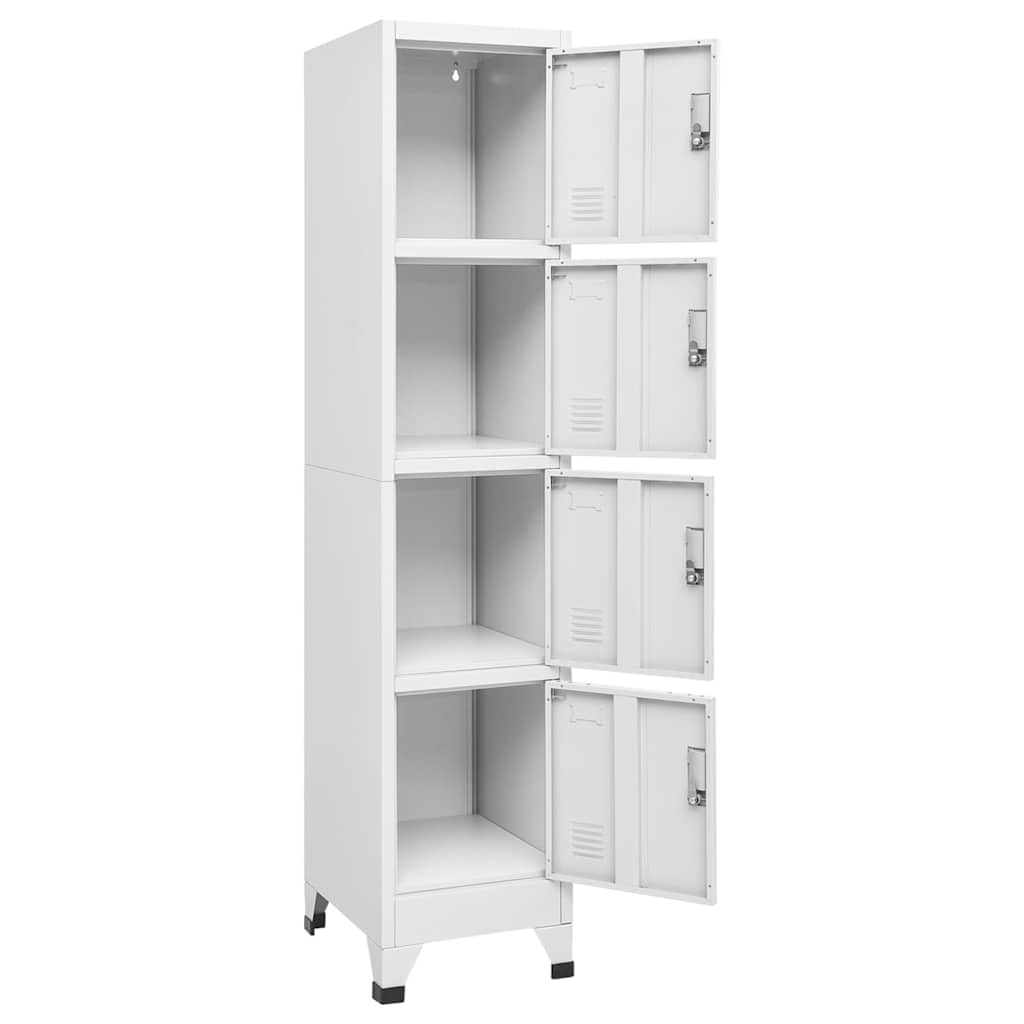 lockerskab med fire rum 38x45x180 cm