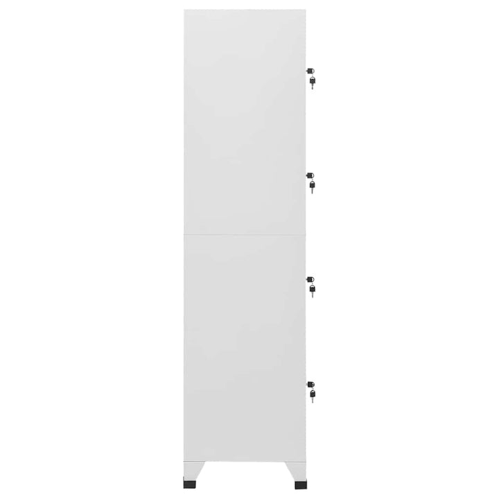 lockerskab med fire rum 38x45x180 cm