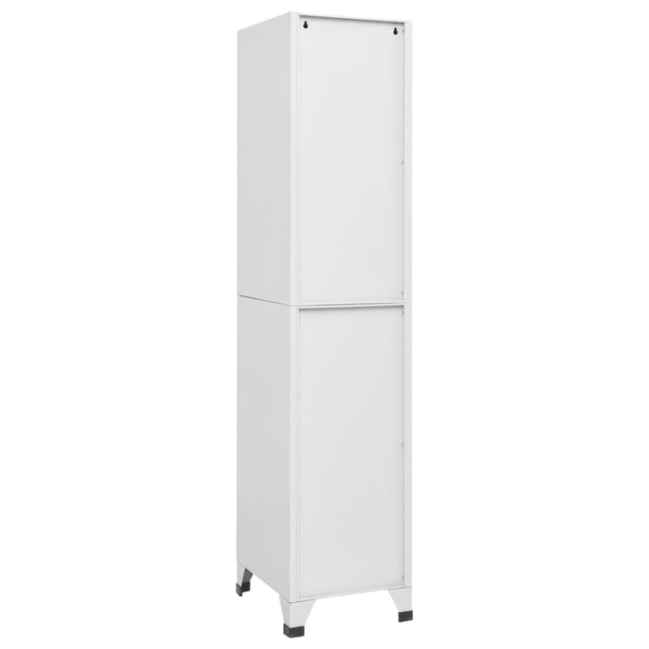 lockerskab med fire rum 38x45x180 cm