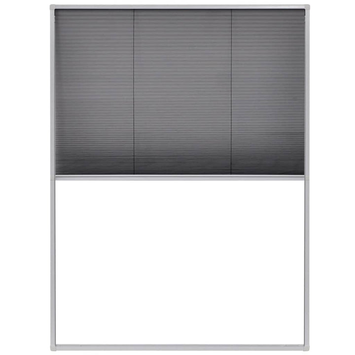 plisseret insektnet til vinduer aluminium 60 x 80 cm