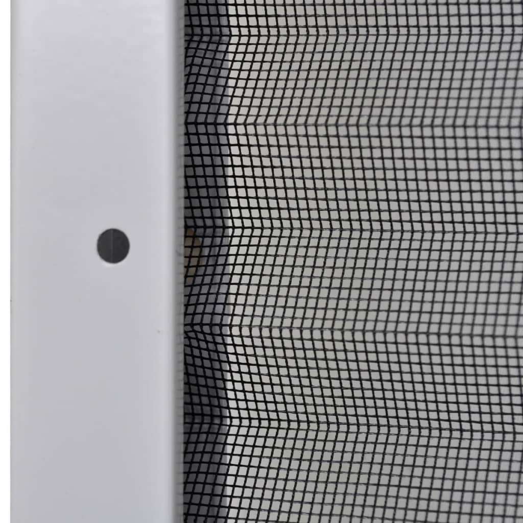 plisseret insektnet til vinduer aluminium 80 x 120 cm