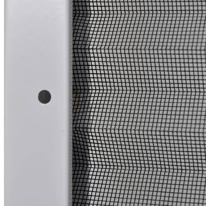 plisseret insektnet til vinduer aluminium 80 x 120 cm