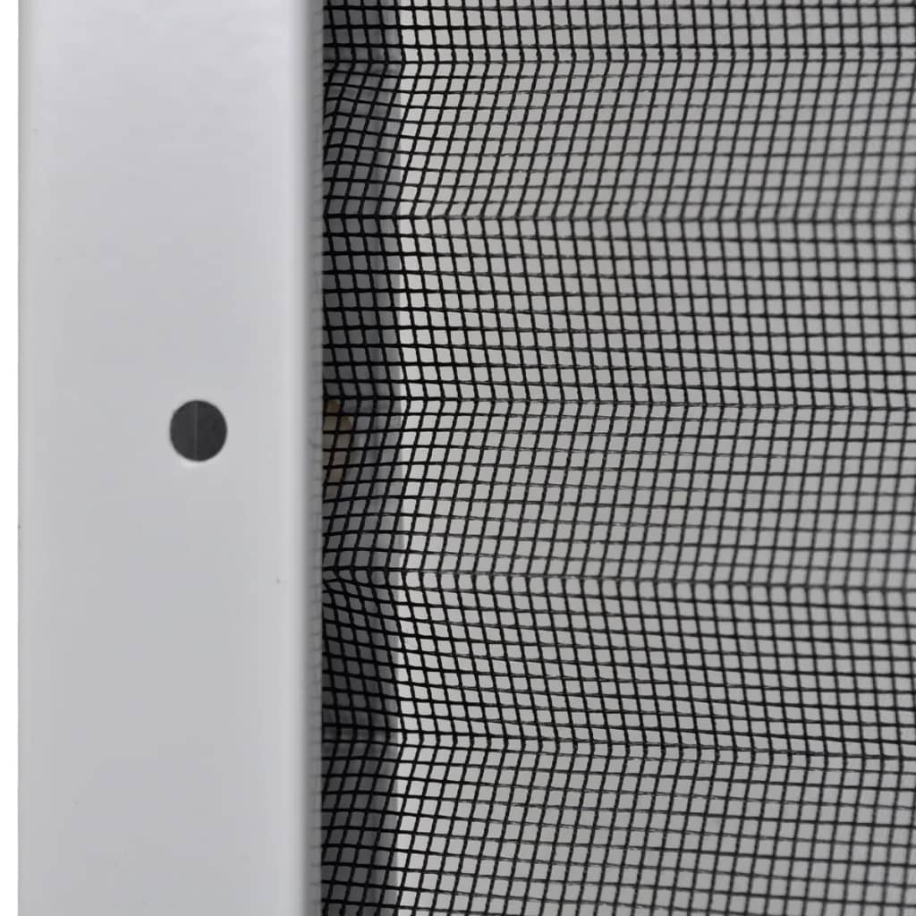 plisseret insektnet til vinduer aluminium 120 x 120 cm