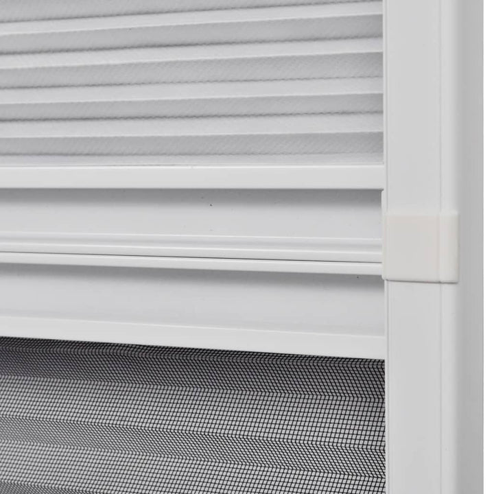 plisseret insektnet til vinduer aluminium 80 x 100 cm med afskygning