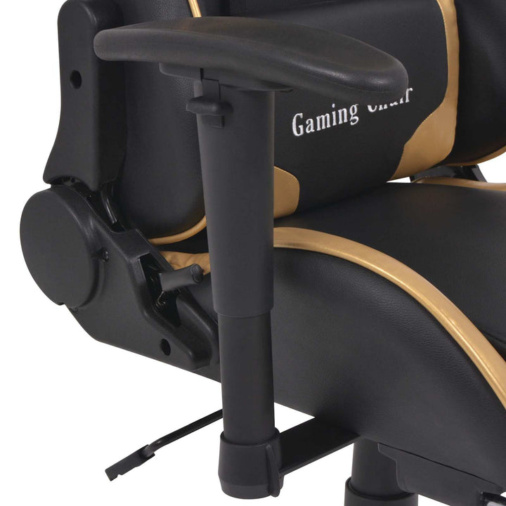 Gaming Stol Guld 70 x 71 x 136 cm Kunstlæder