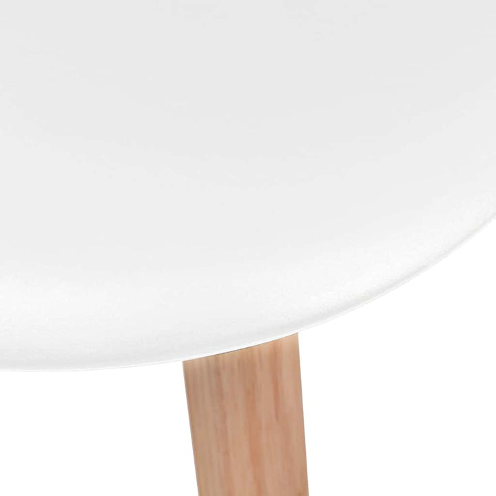 spisebordsstole 2 stk. plastik hvid