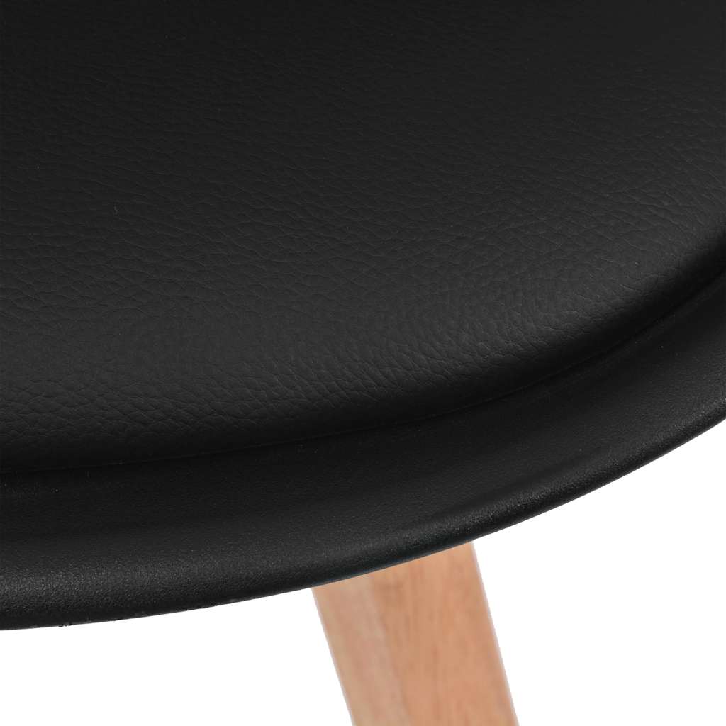 spisebordsstole 2 stk. plastik sort