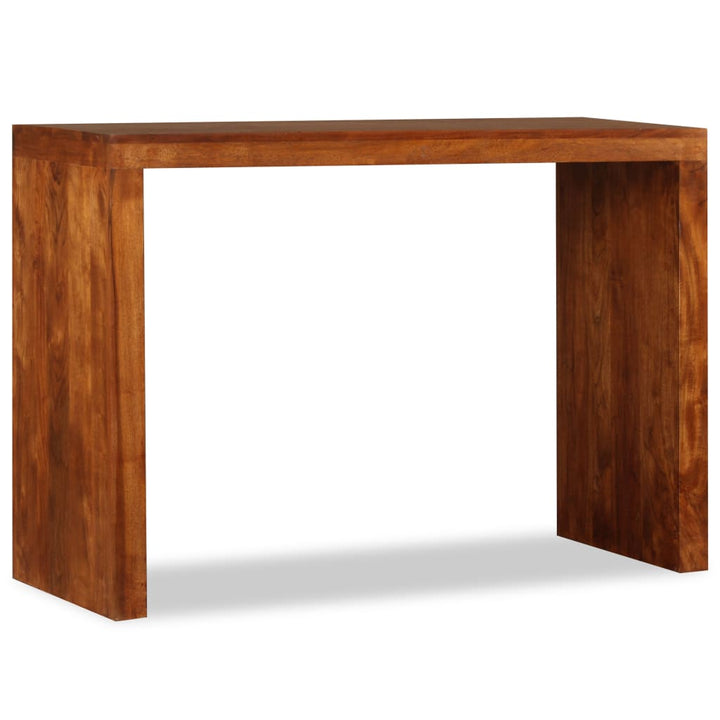 konsolbord 110x40x76 cm massivt træ honningfarvet finish