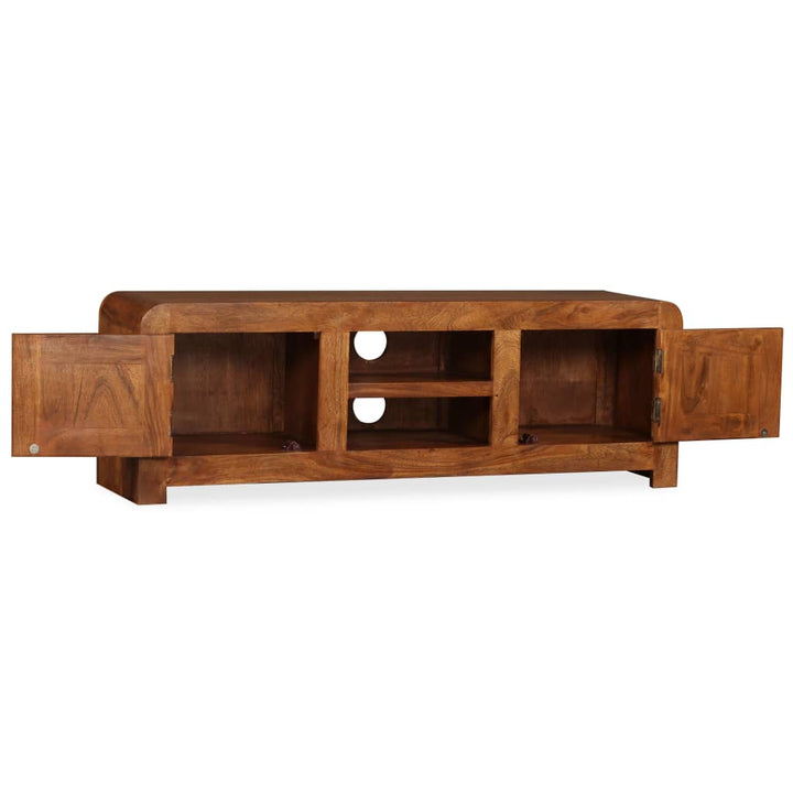 tv-skab 120x30x40 cm massivt træ honningfarvet finish