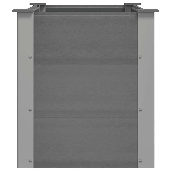 forhøjet plantekasse 100x50x54 cm grå WPC