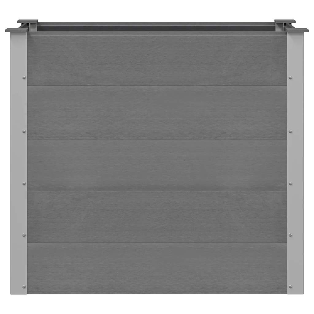 højbed 100x50x91 cm grå WPC