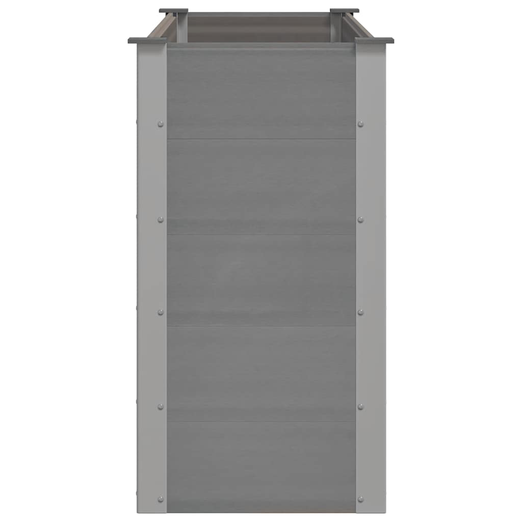 forhøjet plantekasse 150x50x91 cm grå WPC