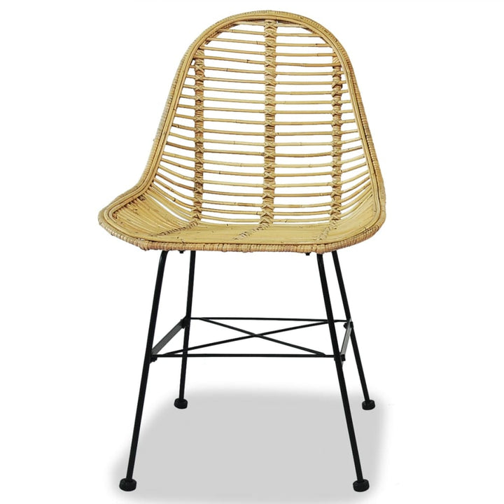 spisebordsstole 4 stk. naturligt rattan