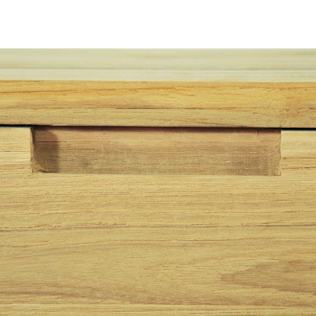 konsolbord 120 x 35 x 76 cm massivt teaktræ