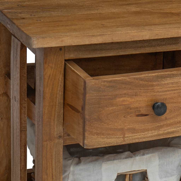 skænk 100x30x50 cm massivt mahognitræ