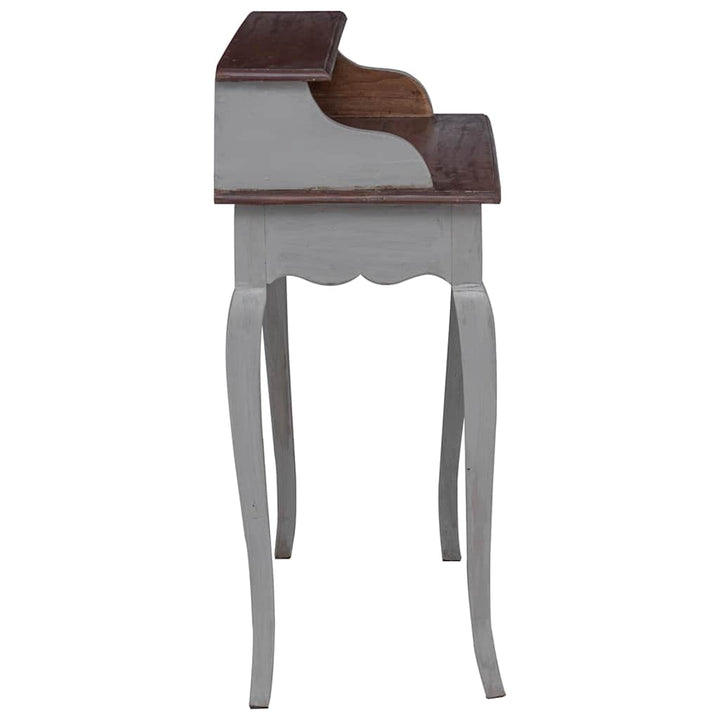skrivebord 80x40x92 cm massivt mahognitræ