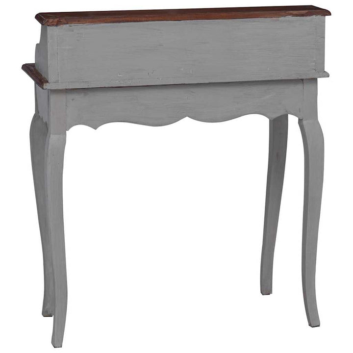 skrivebord 80x40x92 cm massivt mahognitræ