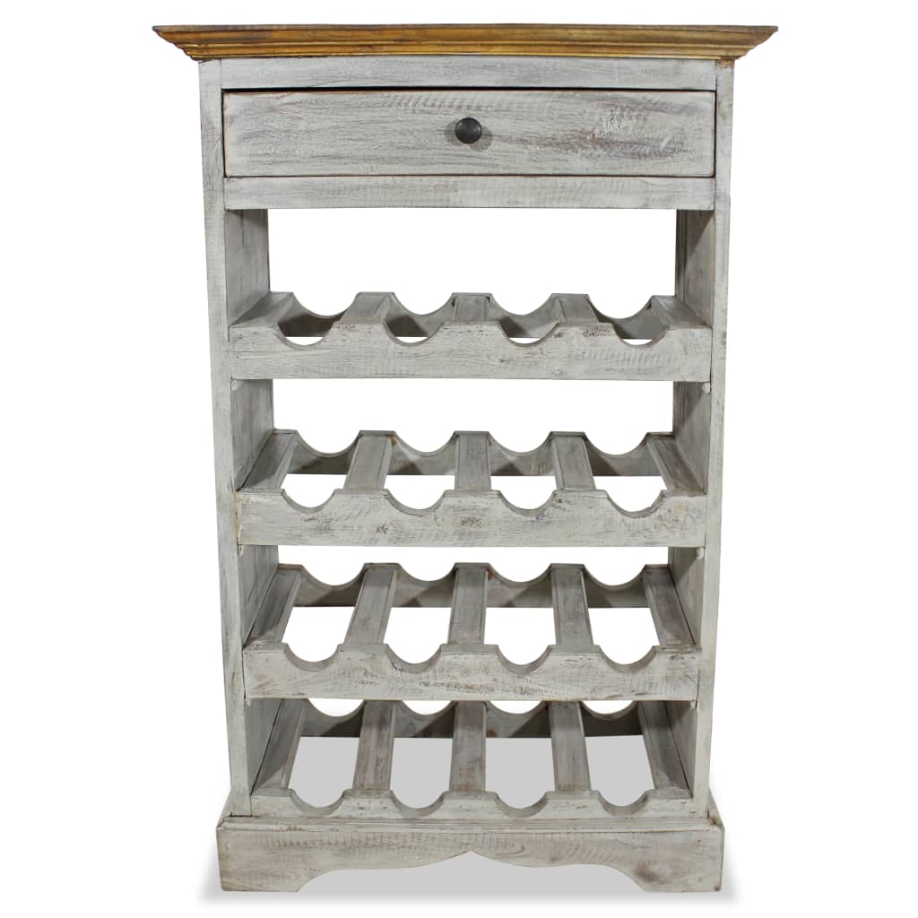 vinreol 55x23x85 cm massivt mahognitræ