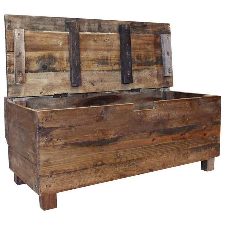 bænk 80x40x60 cm massivt mahognitræ