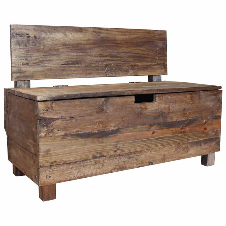bænk 80x40x60 cm massivt mahognitræ