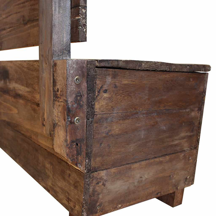 bænk 80x40x60 cm massivt mahognitræ