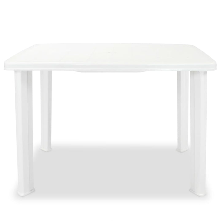 havebord 101 x 68 x 72 cm plastik hvid