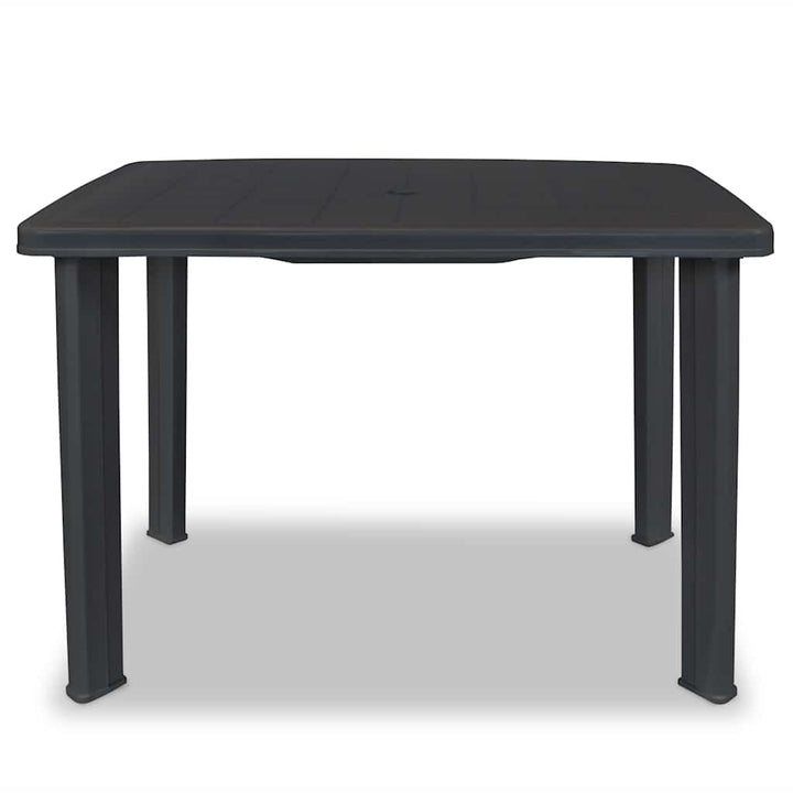 havebord 101 x 68 x 72 cm plastik antracitgrå