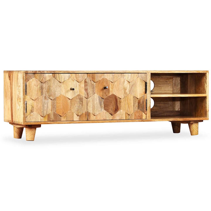 TV-skab i massivt mangotræ 118 x 35 x 40 cm