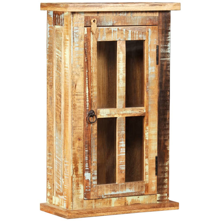 vægskab 44x21x72 cm massivt genbrugstræ