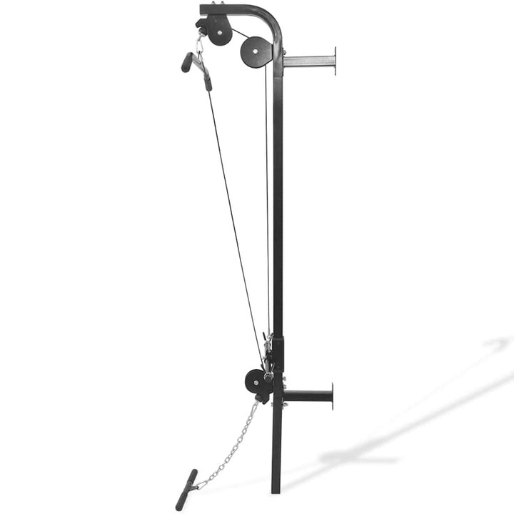 vægmonteret home gym med 2 pull up-stænger