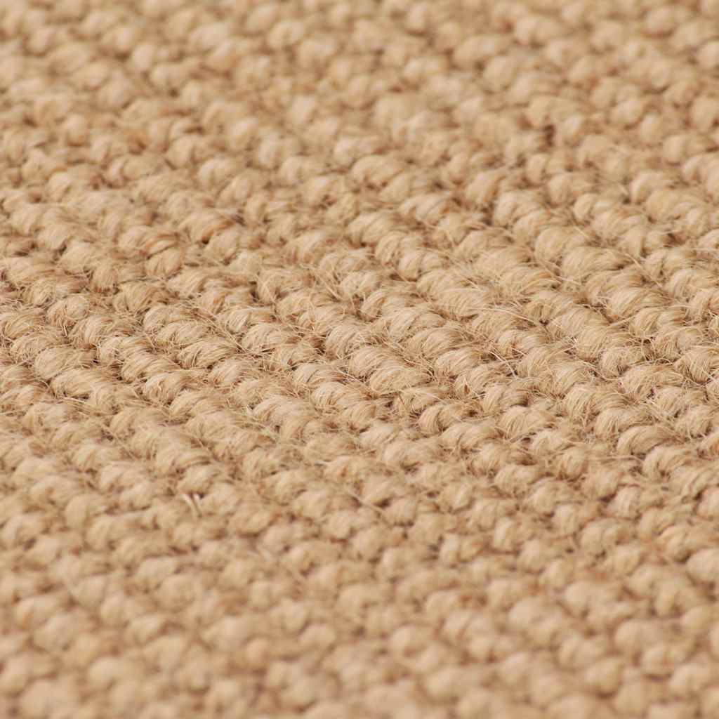 jutetæppe med latexunderside 70x130 cm naturfarvet