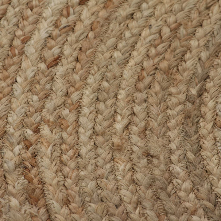 tæppe flettet jute 120 cm rund