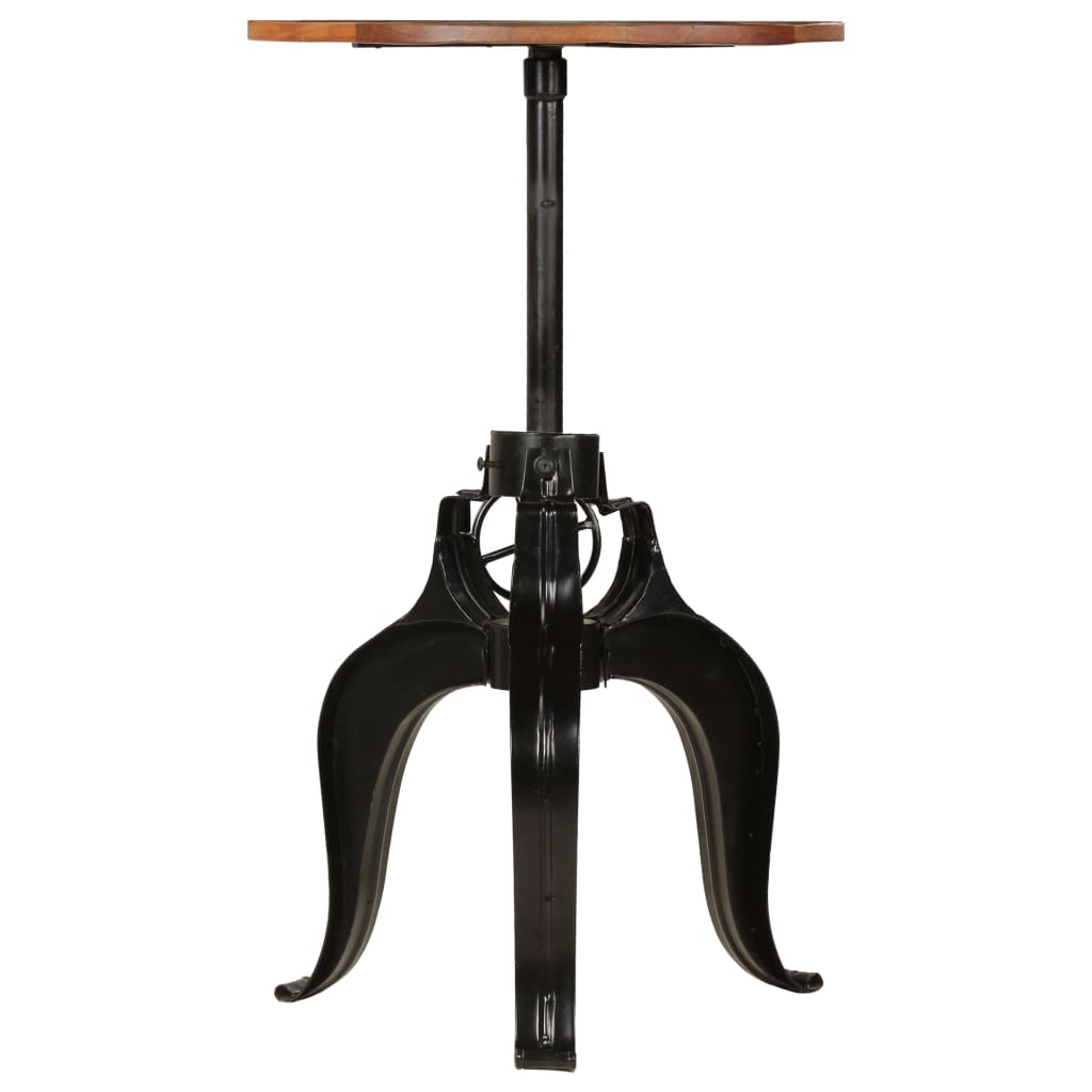 barbord massivt genbrugstræ 60 x (76-110) cm
