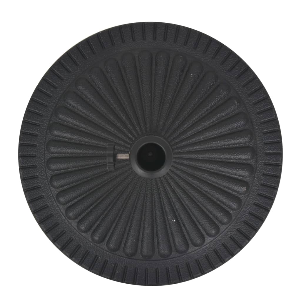 parasolfod resin rund sort 14 kg