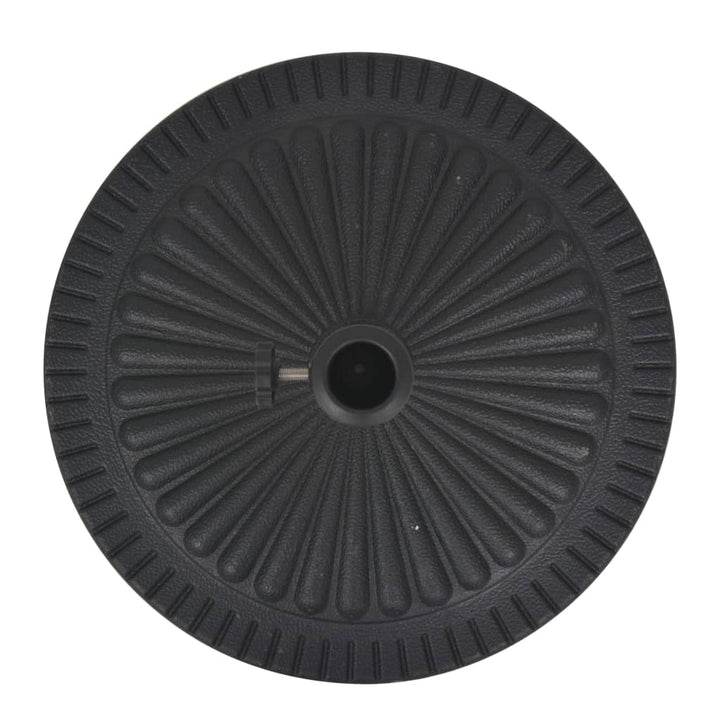 parasolfod resin rund sort 14 kg