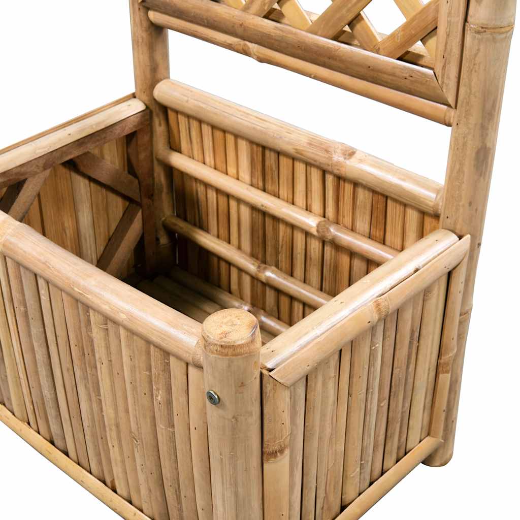 forhøjet plantekasse til haven med espalier 40 cm bambus