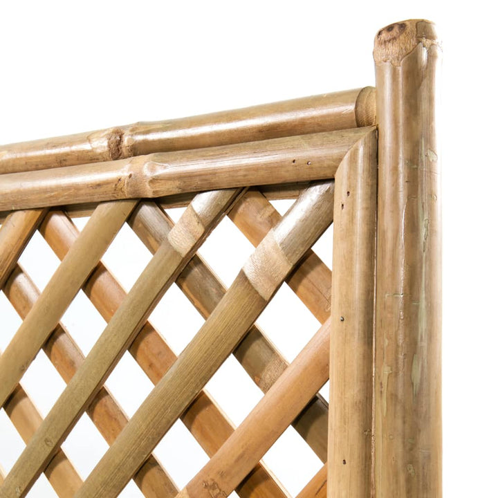 forhøjet plantekasse til haven med espalier 70 cm bambus
