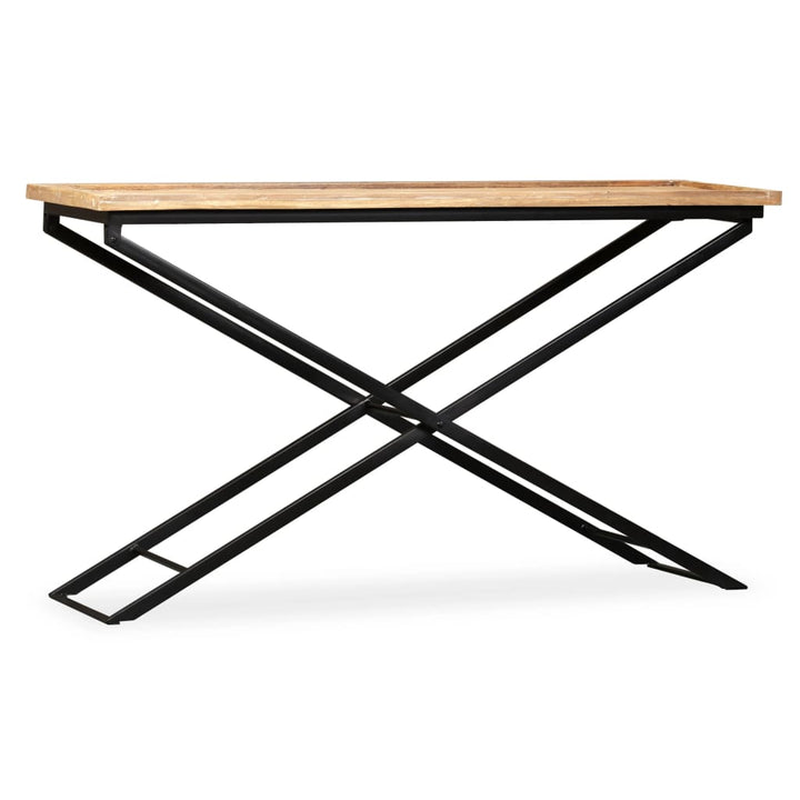konsolbord solidt mangotræ 130 x 40 x 80 cm