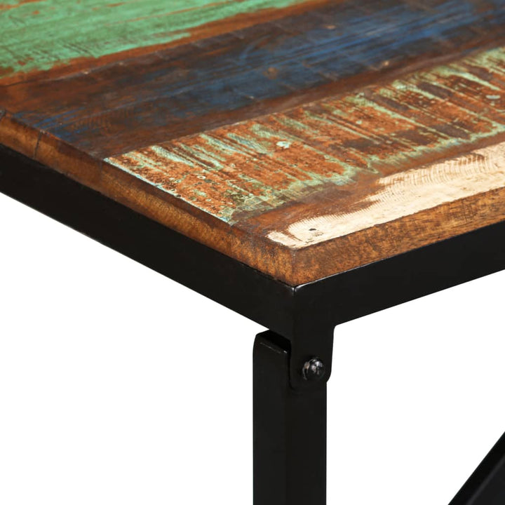 bænk 110x35x45 cm massivt genbrugstræ