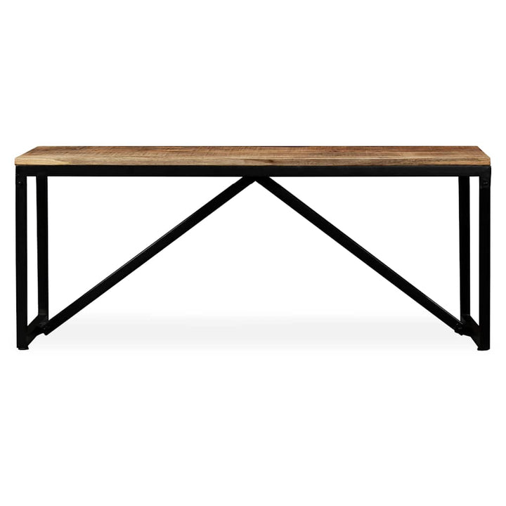 bænk i massivt mangotræ 110 x 35 x 45 cm