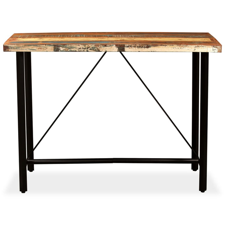 barbord 150x70x107 cm massivt genbrugstræ