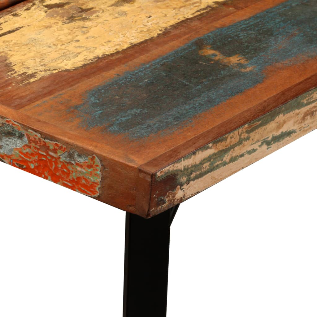 barbord 150x70x107 cm massivt genbrugstræ