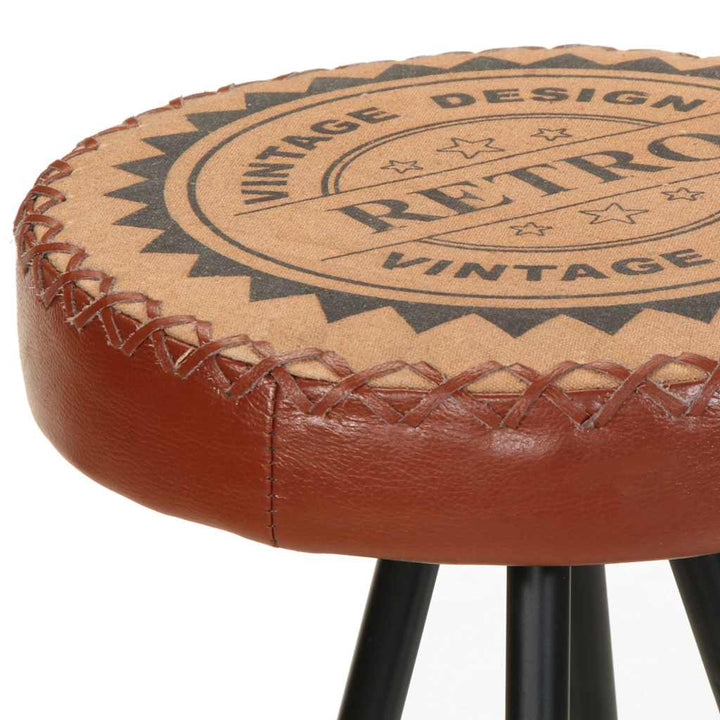 barstole 4 stk. ægte læder