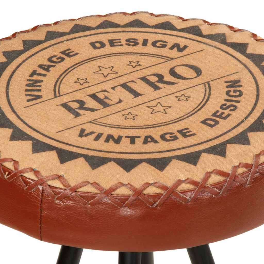 barstole 4 stk. ægte læder