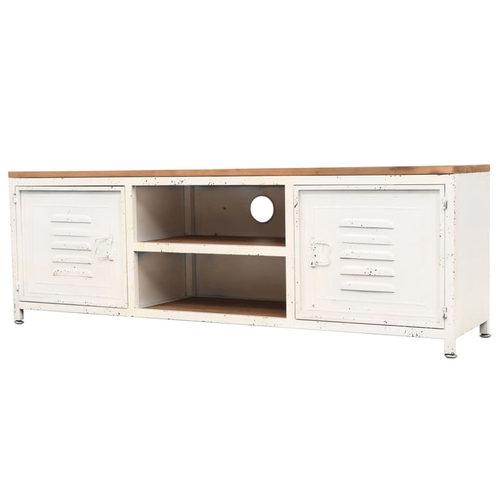tv-bord 120x30x40 cm hvid