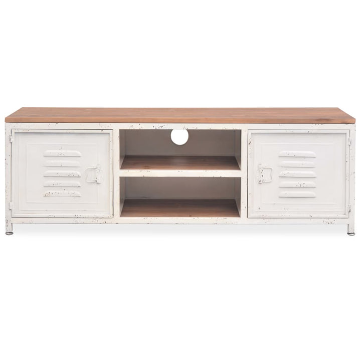 tv-bord 120x30x40 cm hvid