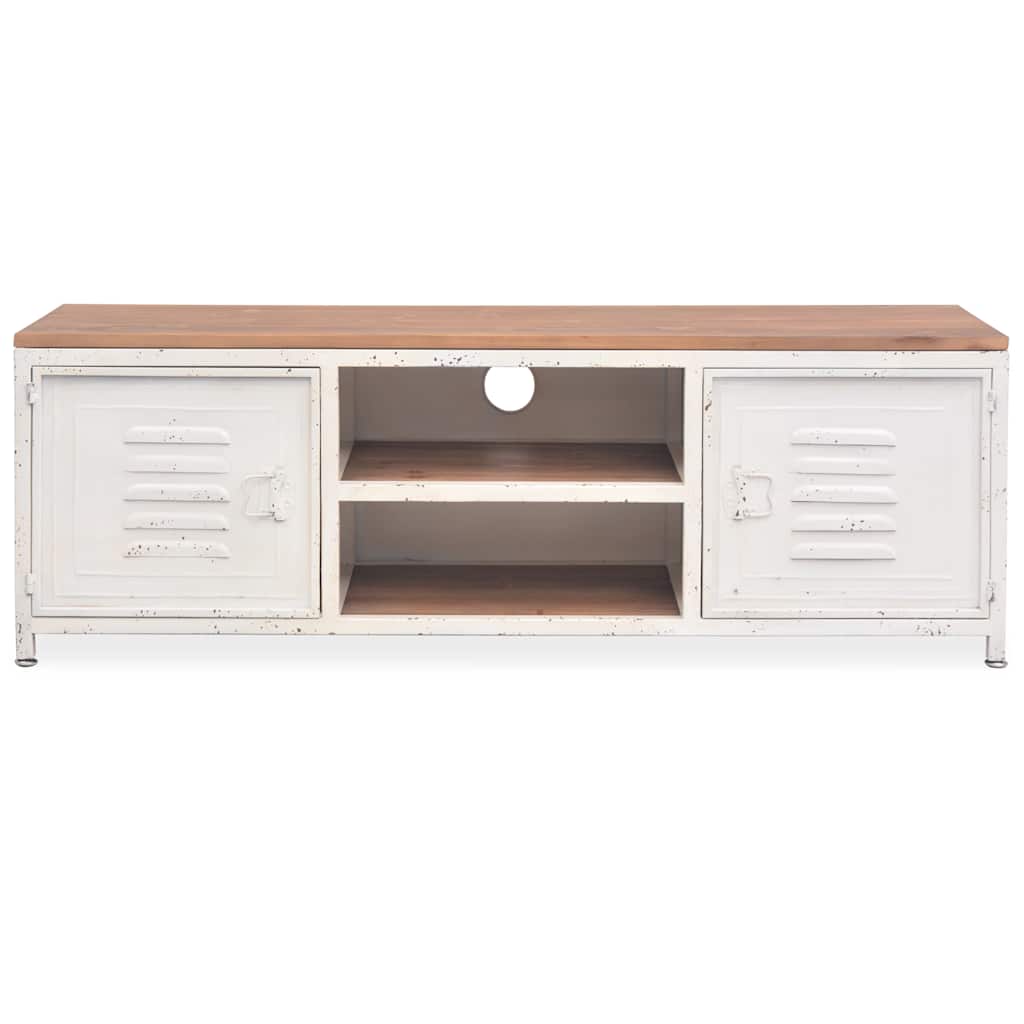 tv-bord 120x30x40 cm hvid