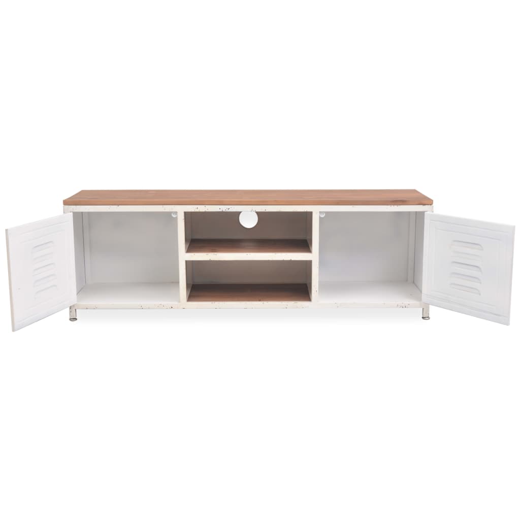 tv-bord 120x30x40 cm hvid