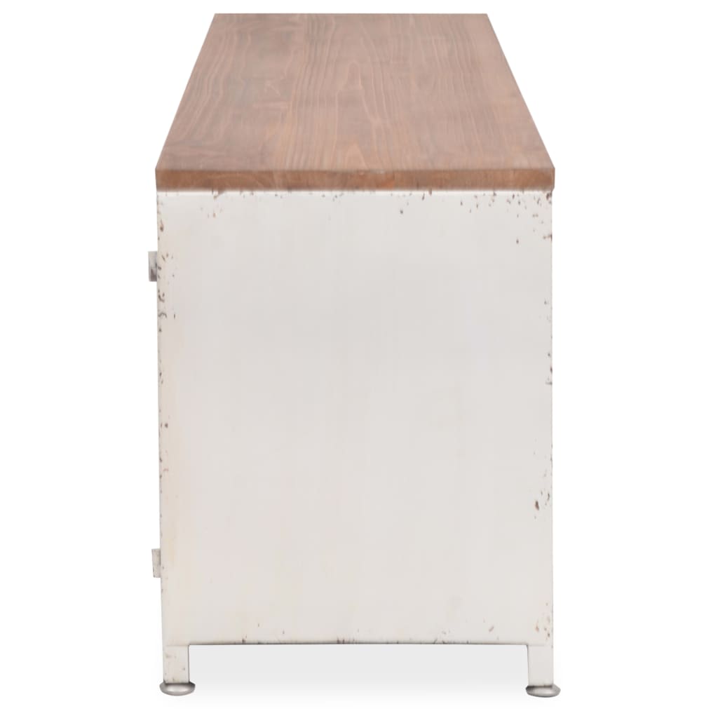 tv-bord 120x30x40 cm hvid
