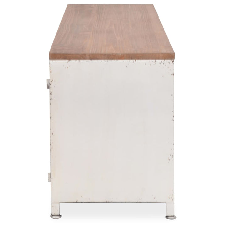 tv-bord 120x30x40 cm hvid